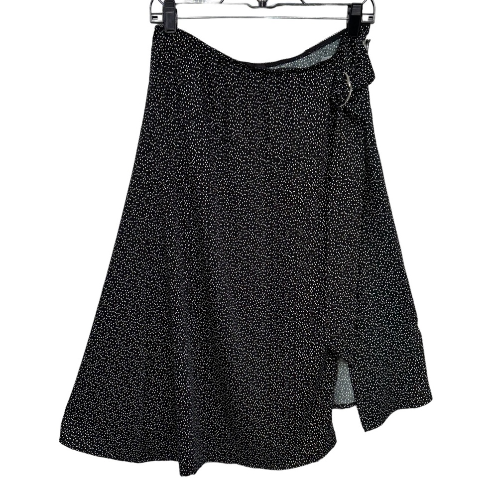 LAUNDRY By Shelli Segal Skirt Size Small Polka Dots Black White Lightwei…